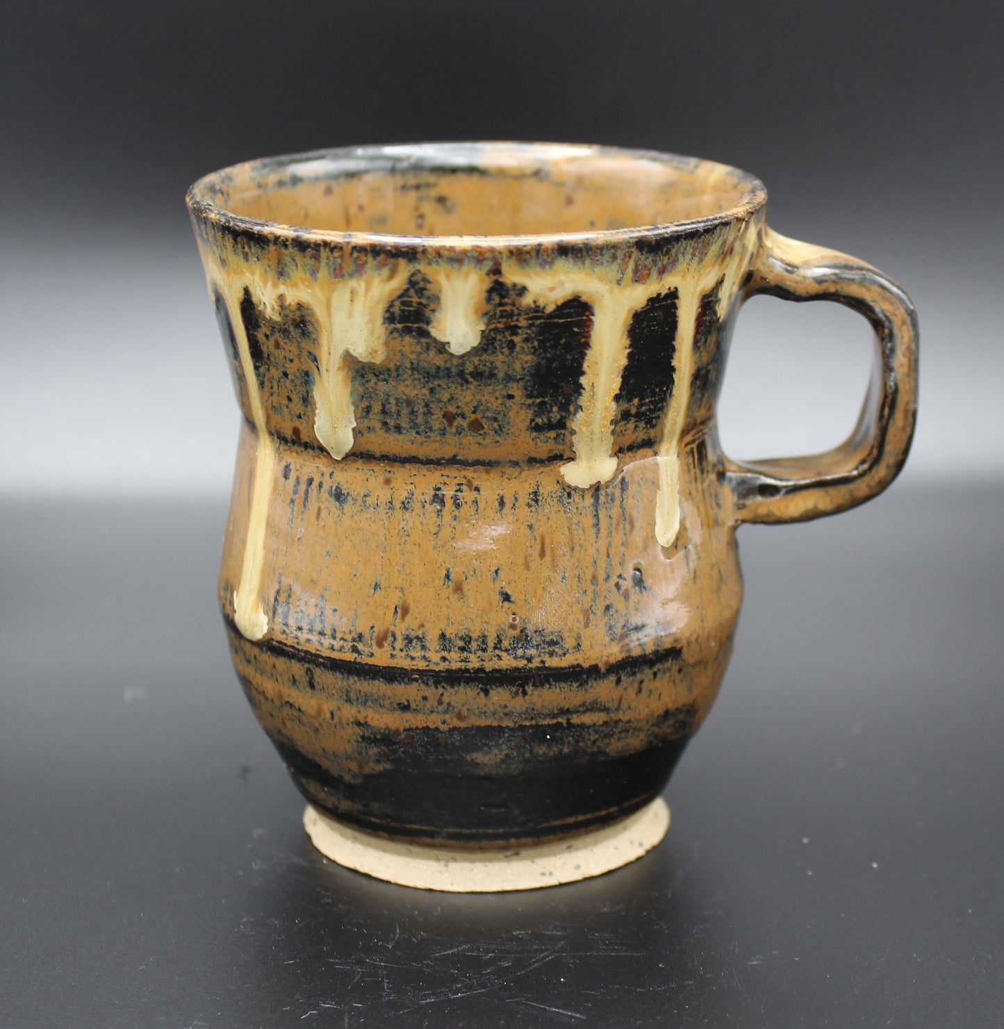 Stoneware Mug with One-Finger Handle