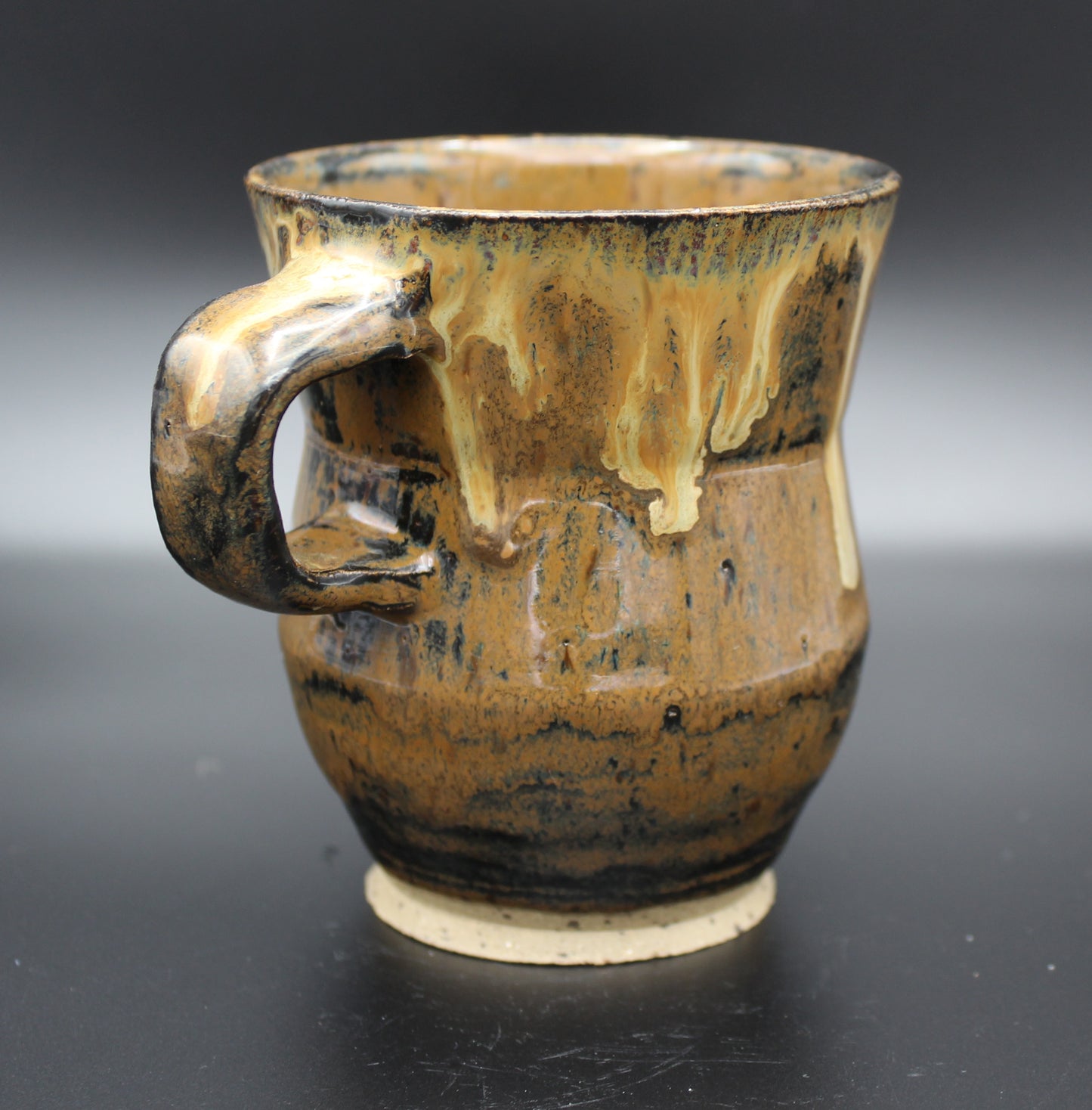 Stoneware Mug with One-Finger Handle