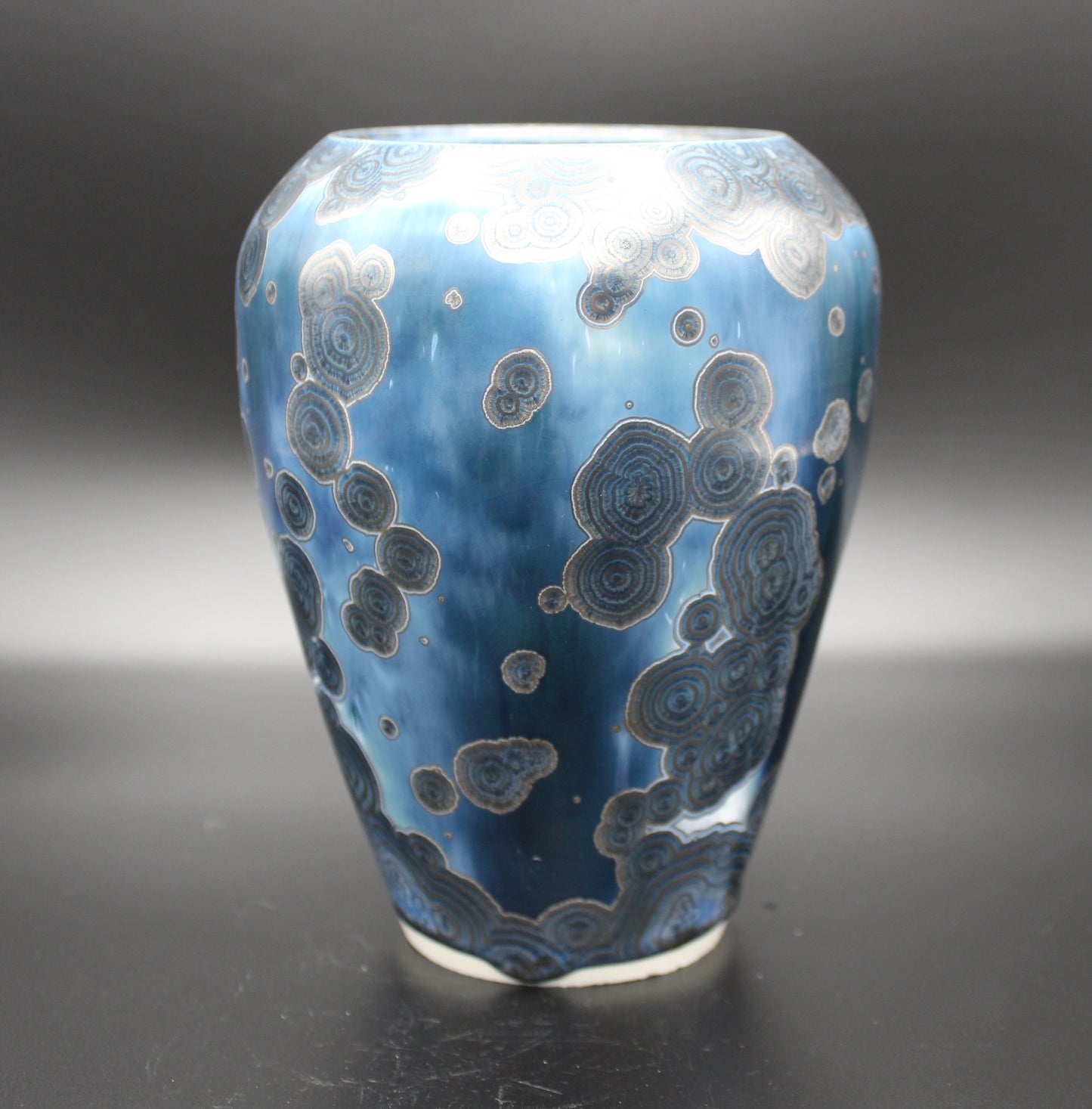 Blue Crystalline Vase