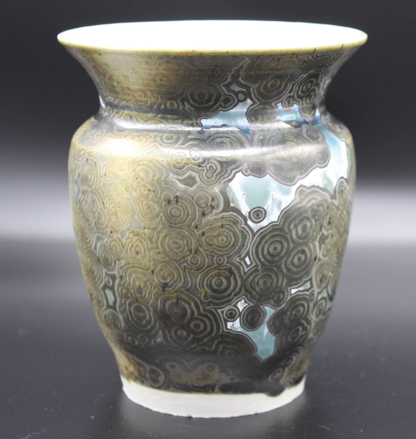 Green Crystalline Vase