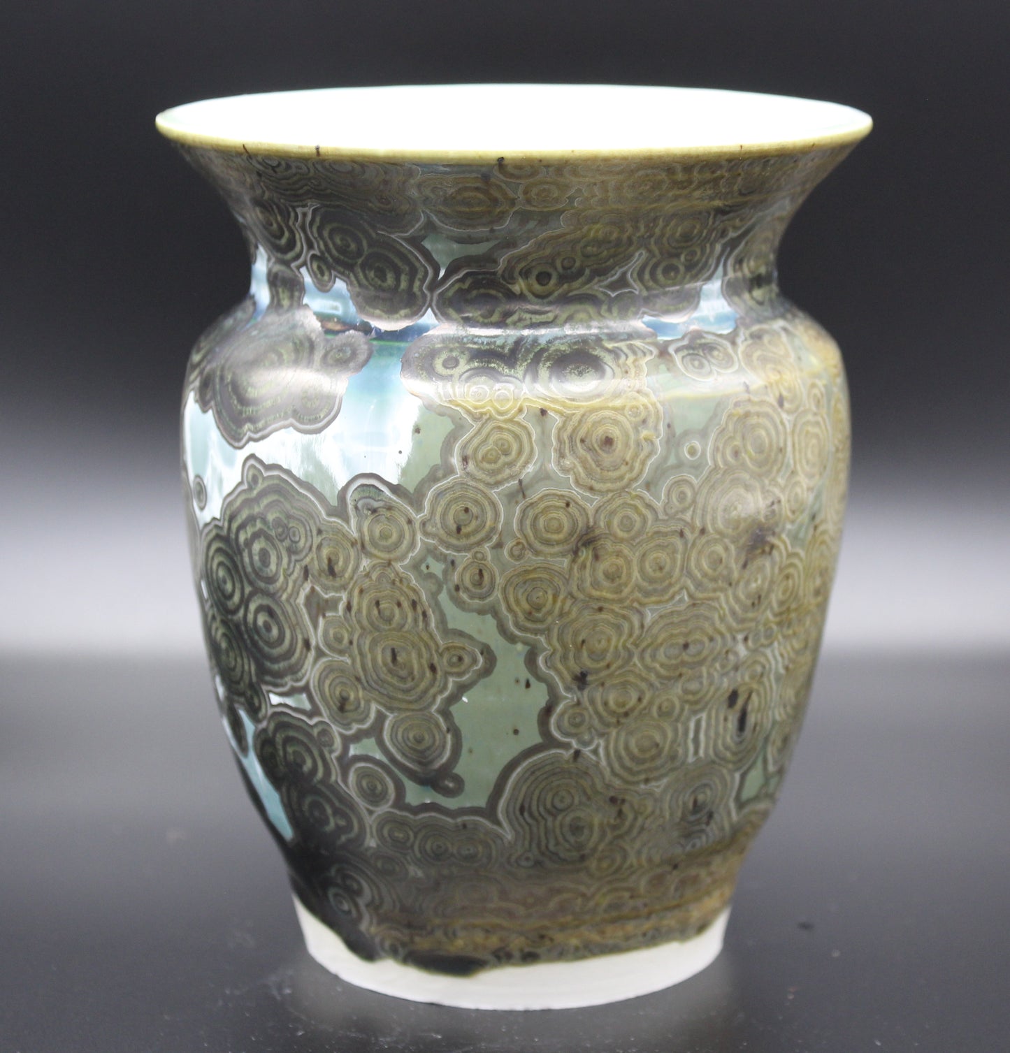 Green Crystalline Vase