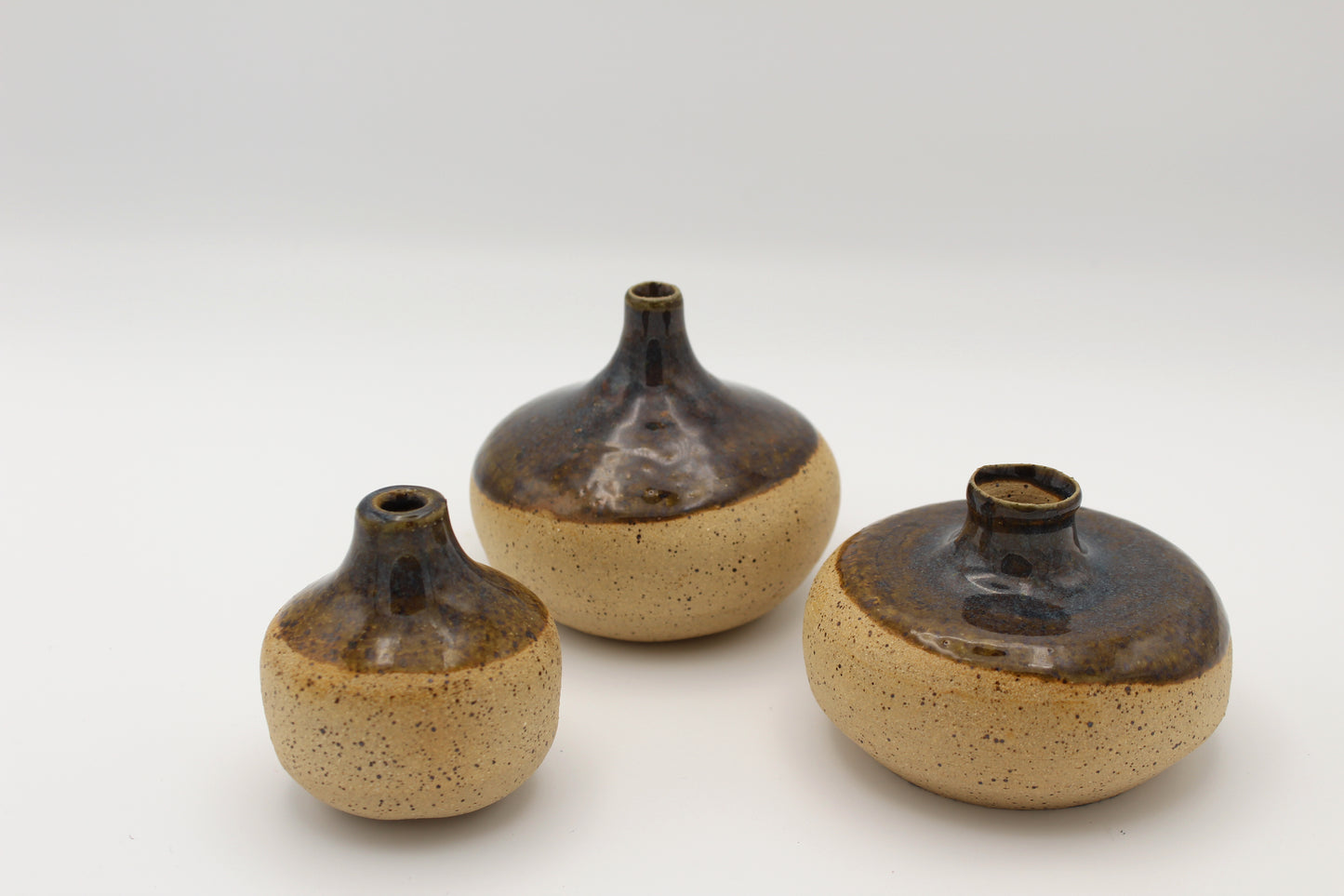 Set of Narrow Necked Vases