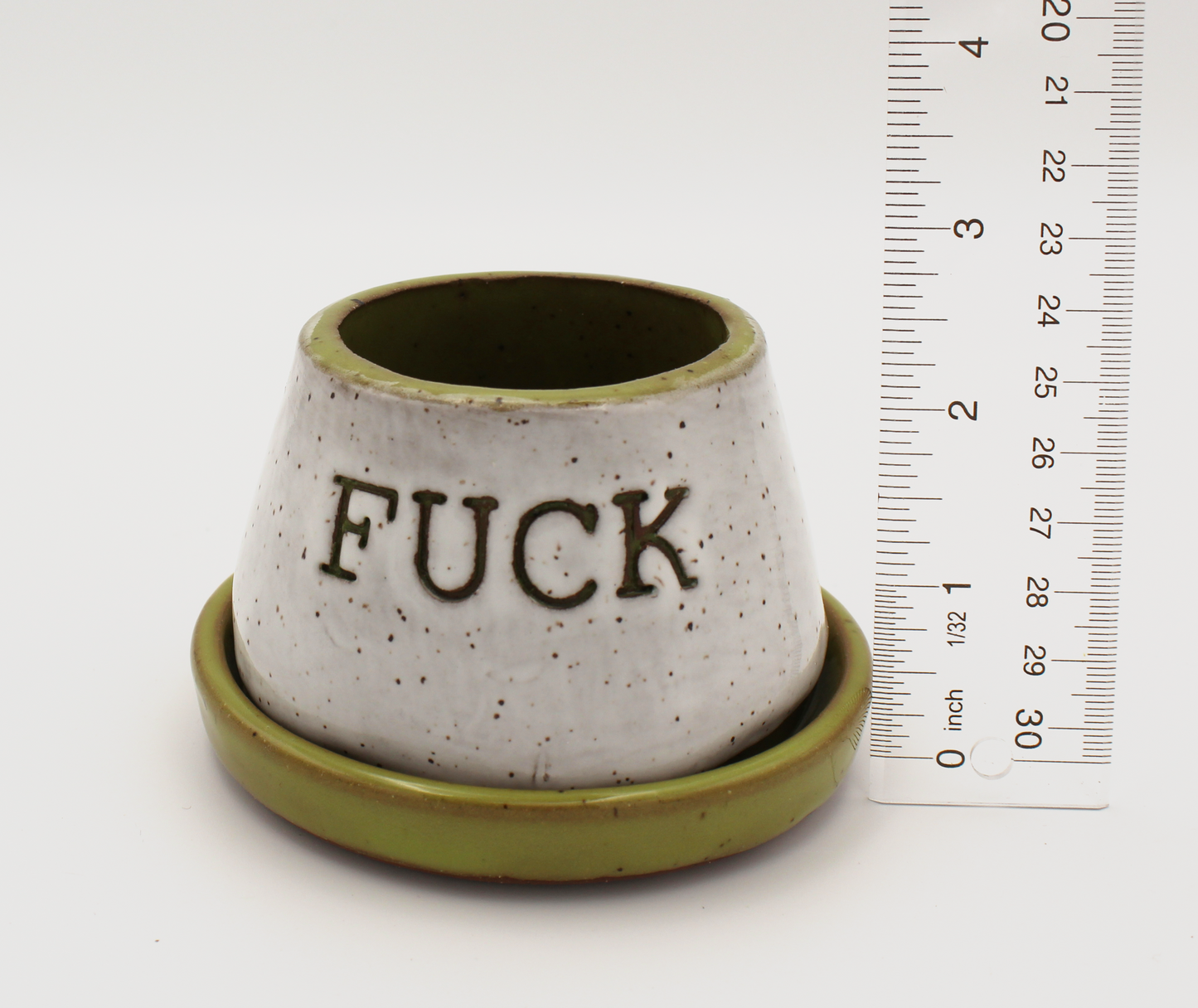 Explicit Stoneware Planter with Water Tray